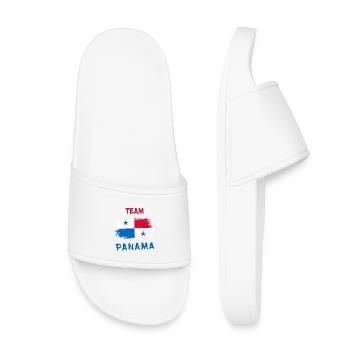 Équipe Panama / Drapeau - Claquettes enfant - blanc - Devant