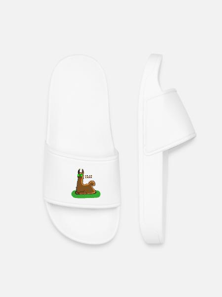 lama - Claquettes enfant - blanc