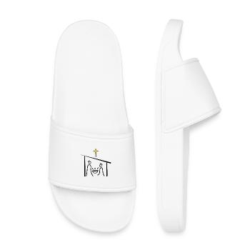 Nativity Scene, Jesus, Christmas, Advent - Kids’ Pool Sliders - white - Front