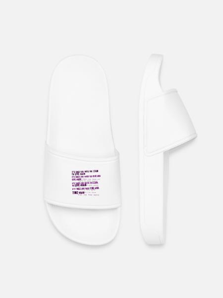 foo fighters lyric - Kids’ Pool Sliders - white