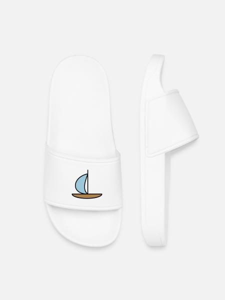 Sailboat - Kids’ Pool Sliders - white