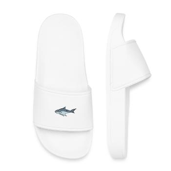 shark - Kids’ Pool Sliders - white - Front