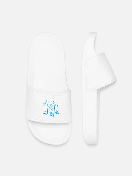 Blue Bamboo - Kids’ Pool Sliders - white