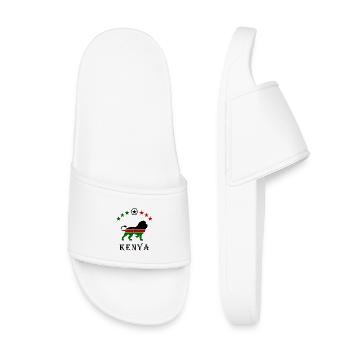 Conception de lion du Kenya - Claquettes enfant - blanc - Devant