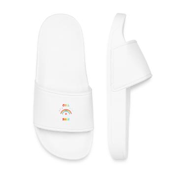 Chill & Smile fun gift - Kids’ Pool Sliders - white - Front