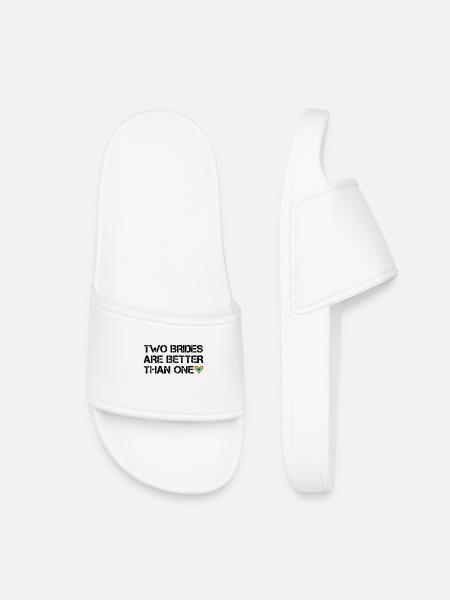 Two brides are better than one - Kids’ Pool Sliders - white