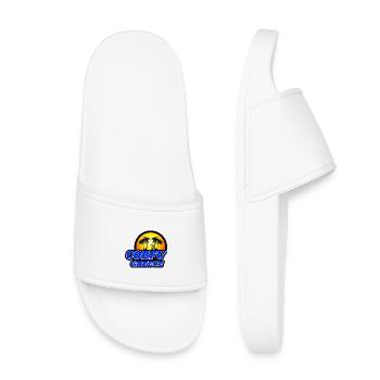 Corfu Greece design / gift idea - Kids’ Pool Sliders - white - Front
