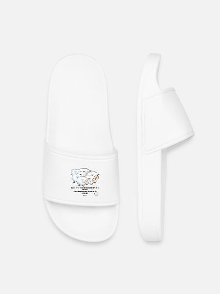 Les moutons de la majorité... - Claquettes enfant - blanc