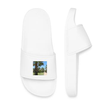 Palmiers Vacances Vacances Voyage Espagne - Claquettes enfant - blanc - Devant