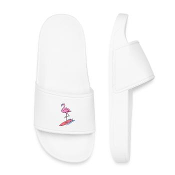 Cool Flamingo surf vacances été soleil vacances - Claquettes enfant - blanc - Devant
