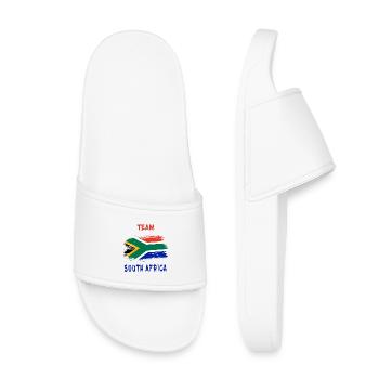 Team South Africa Flags Design - Kids’ Pool Sliders - white - Front