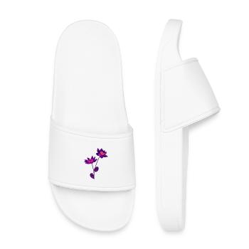 Flower - Kids’ Pool Sliders - white - Front