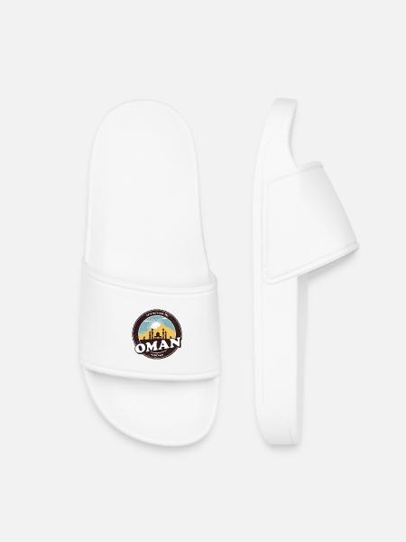 Oman Vintage Moschee Design - Kinder Badelatschen - Weiß
