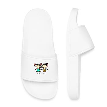 Mon pote Les meilleurs amis - Claquettes enfant - blanc - Devant