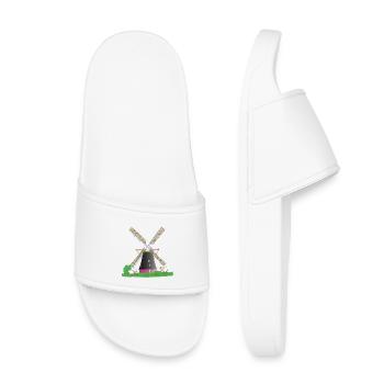 Windmühle mit Schafen - Kinder Badelatschen - Weiß - Vorne