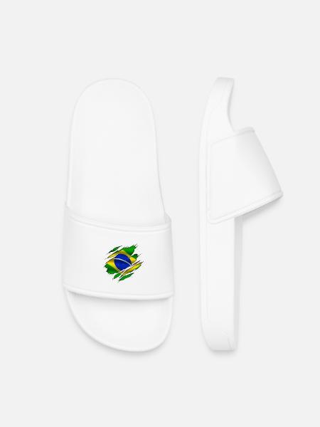 Brasilien - Brasilien - Kinder Badelatschen - Weiß