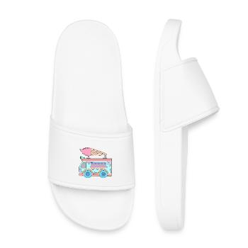 Süßigkeiten Kids Eiscreme - Kinder Badelatschen - Weiß - Vorne