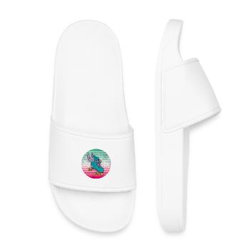 Roller skates vintage design / gift - Kids’ Pool Sliders - white - Front