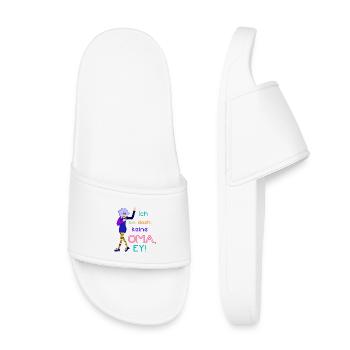 Oma Fun Stuff - lustige Geschenke für Oma - Kinder Badelatschen - Weiß - Vorne