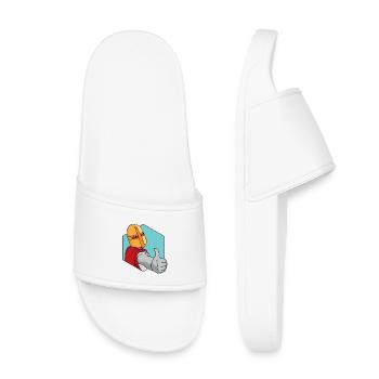 Knight thumbs up - Kids’ Pool Sliders - white - Front
