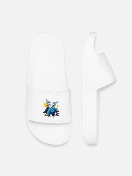 Blue Ink Spirits - Chat fantôme Dia De Los Muertos - Claquettes enfant - blanc