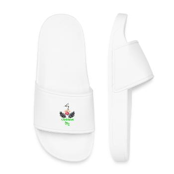 Guadeloupe - Claquettes enfant - blanc - Devant