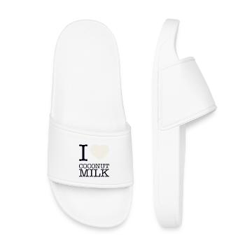I LOVE COCONUT MILK - Kids’ Pool Sliders - white - Front