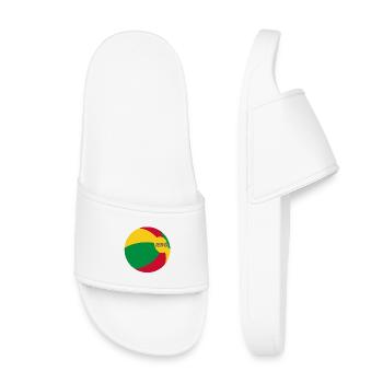 Ærø Beach Ball Danemark Drapeau Mer Baltique Danemark Aeroe - Claquettes enfant - blanc - Devant