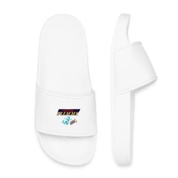 Lazy captain - Kids’ Pool Sliders - white - Front