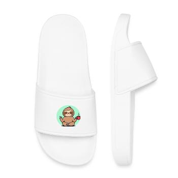 Cool Sloth Relax Animal Chill Zoo Mammal - Kids’ Pool Sliders - white - Front