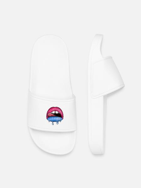 Zuckerlippen Neon Tropfkunst - Kids’ Pool Sliders - white