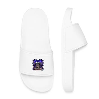 Mécanicien, Voiture, V8, Muscle Car, Garage - Claquettes enfant - blanc - Devant