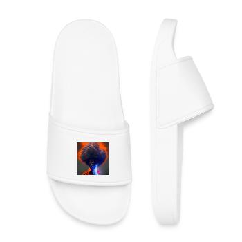 Portrait elektrik - Afro Éclairs et Foudre - Claquettes enfant - blanc - Devant