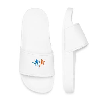 Padel Tennis Padel Game Player Tournoi Raquette - Claquettes enfant - blanc - Devant