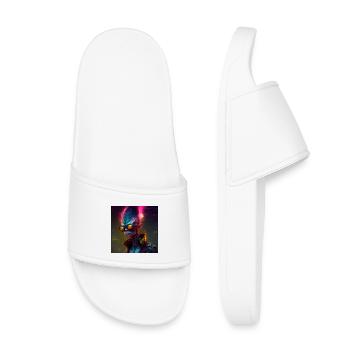 Funky alien 01 - Claquettes enfant - blanc - Devant