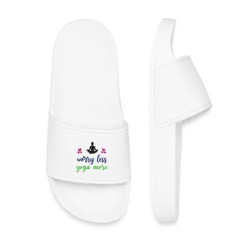 Inquiétez-vous moins Yoga Plus - Claquettes enfant - blanc - Devant
