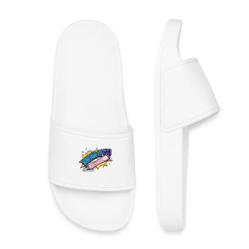 Déclaration de grossesse mère bébé - Claquettes enfant - blanc - Devant