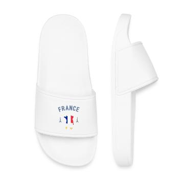 France - Claquettes enfant - blanc - Devant