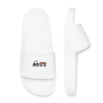 Tracteur Machinerie agricole Véhicule à moteur - Claquettes enfant - blanc - Devant