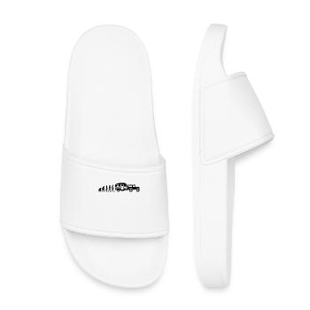 Camping Randonneurs Caravanes Camping-cars - Claquettes enfant - blanc - Devant