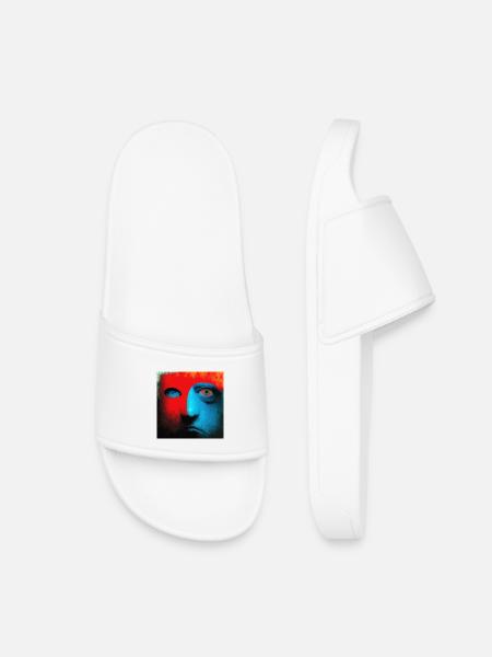 Surréaliste 09 - Claquettes enfant - blanc