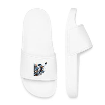 Conception de dunk de basket-ball femme - Claquettes enfant - blanc - Devant