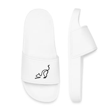 Sketch of the Black Cat - Kids’ Pool Sliders - white - Front