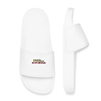 Je m’en fiche déclaration attitude indifférente - Claquettes enfant - blanc - Devant