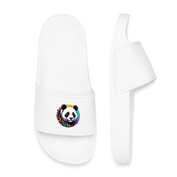 Panda - Kinder Badelatschen - Weiß - Vorne