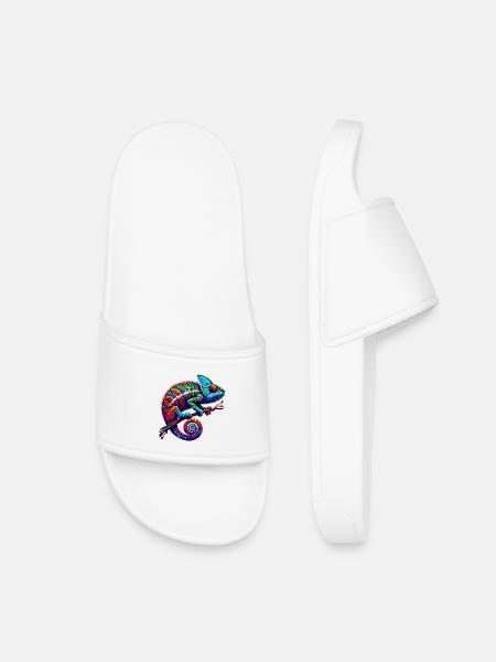 Chameleon - Kids’ Pool Sliders - white