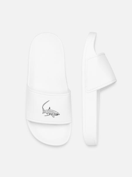 Requin renard - Claquettes enfant - blanc
