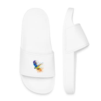 Bird, Tropical, Africa, Animal Lover, Parrot, Animal - Kids’ Pool Sliders - white - Front