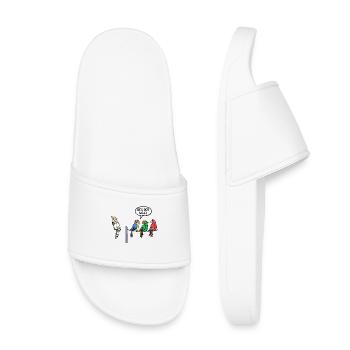 Parrot Statement Jungle Animal Birds Zoo - Kids’ Pool Sliders - white - Front