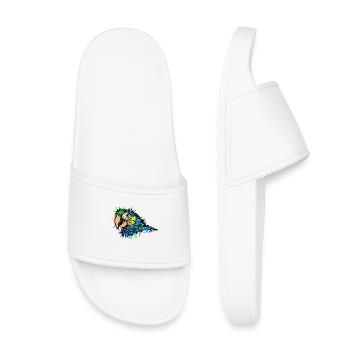 Animal Lover, Zoo, Pet, Tropical, Parrot, Bird - Kids’ Pool Sliders - white - Front